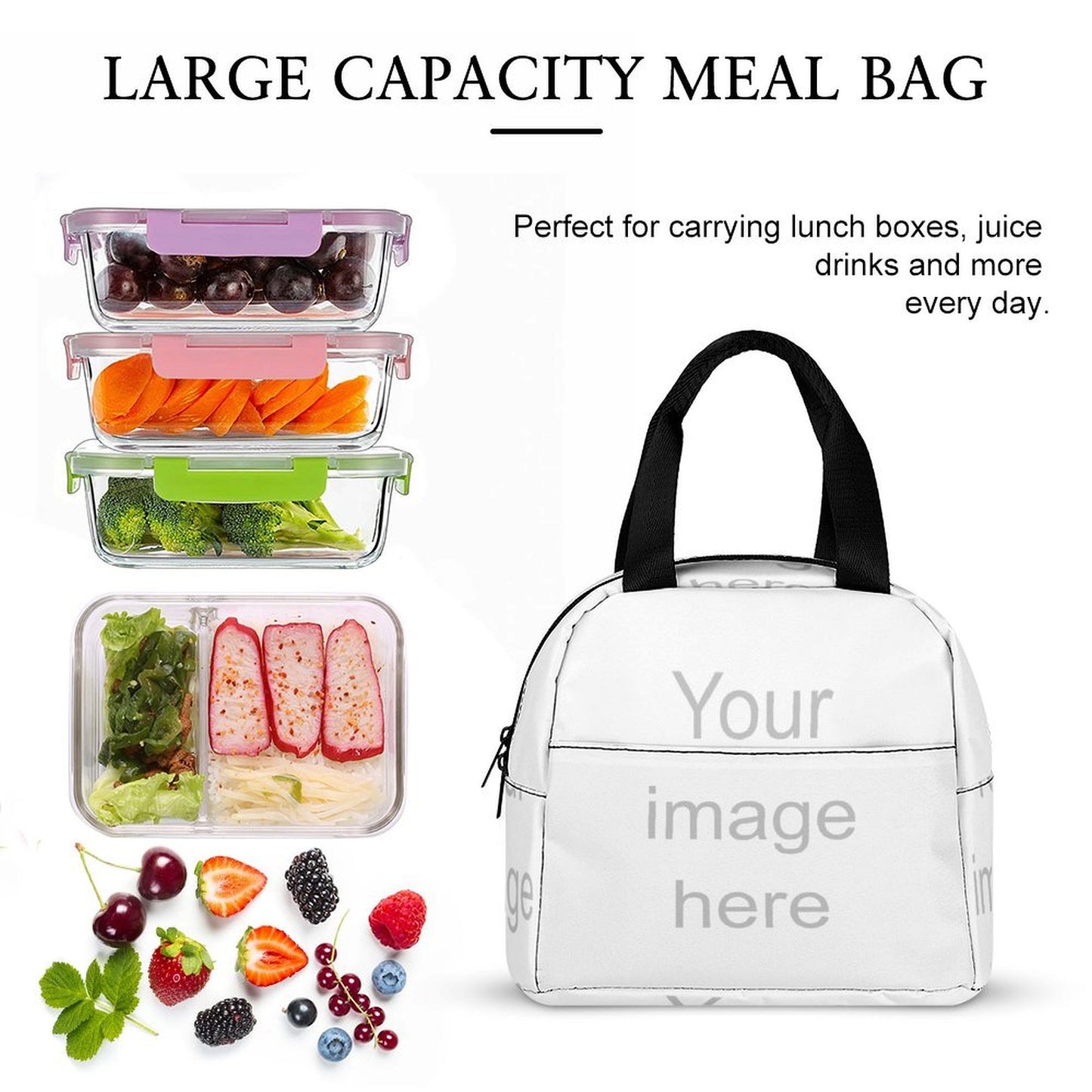 Insulated Meal Bag Style 22*20*13cm
