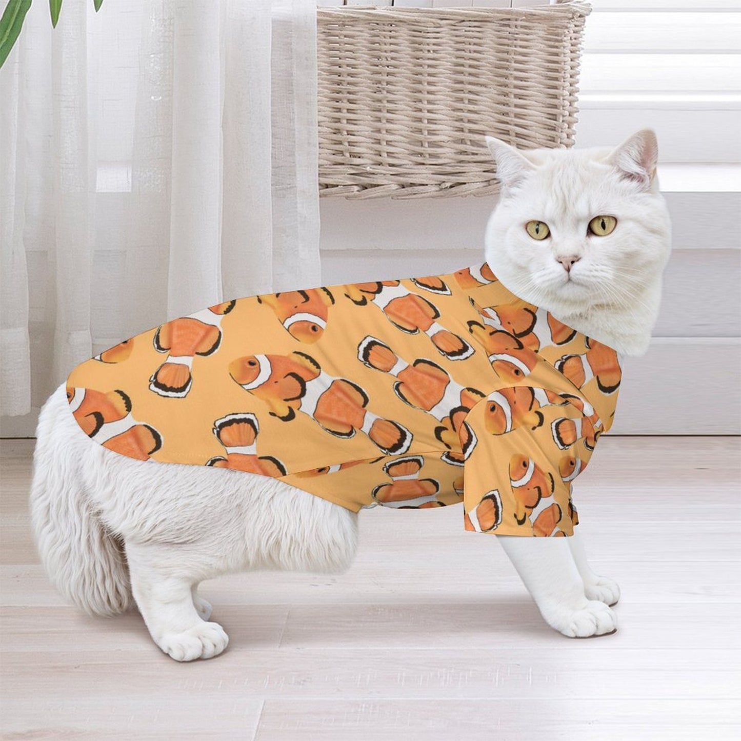 Pet Shirt Fish,orange