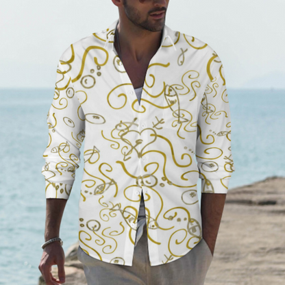 Lapel Pocket Long Sleeve Shirt